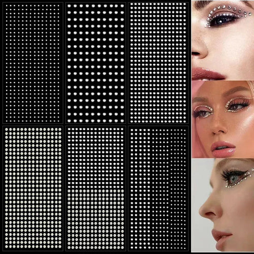 Mix 2mm/3/mm4mm Hair Pearls Stick on Self Adhesive Pearls Stickers