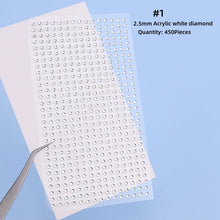 Mix 2mm/3/mm4mm Hair Pearls Stick on Self Adhesive Pearls Stickers