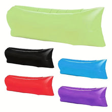 DIZETION Air Lazy Inflatable Sofa Bag Portable Camping Sofa Mattress