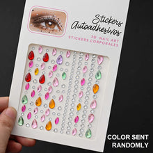 1Pcs Face Diamond Gem Sticker 5D Colorful Rhinestone Tattoo Eyeshadow