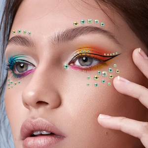 Makeup Diamond Stickers Colorful Sparkling 3D Jewelry Pearls Sticker