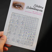 1Pcs Face Diamond Gem Sticker 5D Colorful Rhinestone Tattoo Eyeshadow