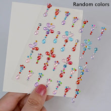 1Pcs Face Diamond Gem Sticker 5D Colorful Rhinestone Tattoo Eyeshadow