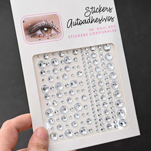 1Pcs Face Diamond Gem Sticker 5D Colorful Rhinestone Tattoo Eyeshadow