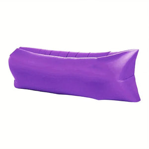 Recliner Air Lazy Inflatable Sofa Bag, Portable Camping Sofa Mattress,