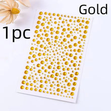 Makeup Diamond Stickers Colorful Sparkling 3D Jewelry Pearls Sticker