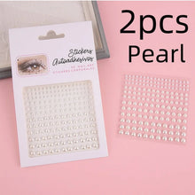 Makeup Diamond Stickers Colorful Sparkling 3D Jewelry Pearls Sticker