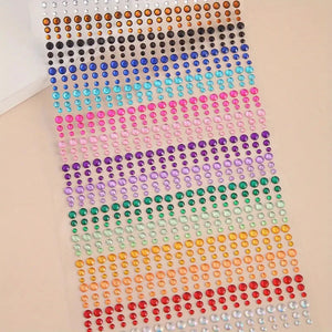 Makeup Diamond Stickers Colorful Sparkling 3D Jewelry Pearls Sticker