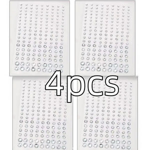 Makeup Diamond Stickers Colorful Sparkling 3D Jewelry Pearls Sticker