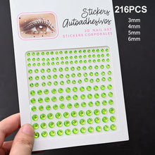 1Pcs Face Diamond Gem Sticker 5D Colorful Rhinestone Tattoo Eyeshadow