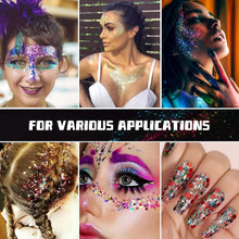 Holographic Chunky Glitter Sequins, 50g, Mixed Size Laser Sparkle