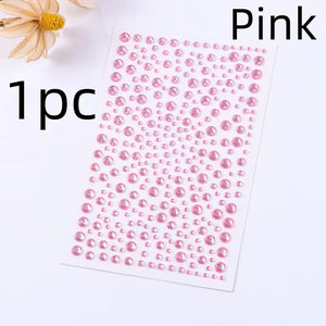 Makeup Diamond Stickers Colorful Sparkling 3D Jewelry Pearls Sticker
