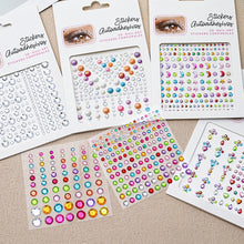 1Pcs Face Diamond Gem Sticker 5D Colorful Rhinestone Tattoo Eyeshadow