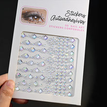 1Pcs Face Diamond Gem Sticker 5D Colorful Rhinestone Tattoo Eyeshadow
