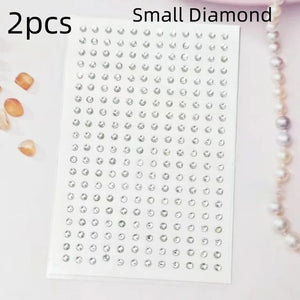 Makeup Diamond Stickers Colorful Sparkling 3D Jewelry Pearls Sticker