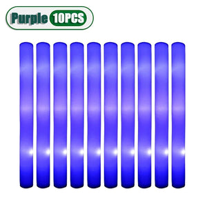 10PCS Glow Stick Music Festival Concert Support Glow Sticks Mardi Gras