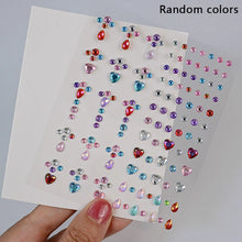 1Pcs Face Diamond Gem Sticker 5D Colorful Rhinestone Tattoo Eyeshadow