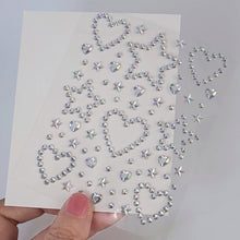 1Pcs Face Diamond Gem Sticker 5D Colorful Rhinestone Tattoo Eyeshadow