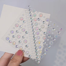 1Pcs Face Diamond Gem Sticker 5D Colorful Rhinestone Tattoo Eyeshadow