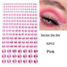 1Pcs Face Diamond Gem Sticker 5D Colorful Rhinestone Tattoo Eyeshadow
