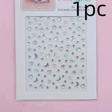 Makeup Diamond Stickers Colorful Sparkling 3D Jewelry Pearls Sticker