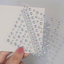 1Pcs Face Diamond Gem Sticker 5D Colorful Rhinestone Tattoo Eyeshadow