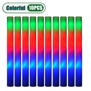 10PCS Glow Stick Music Festival Concert Support Glow Sticks Mardi Gras