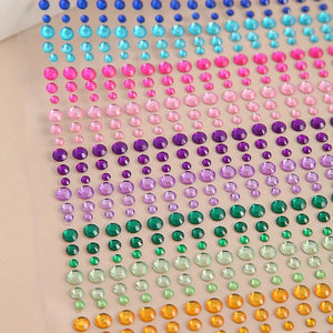 Makeup Diamond Stickers Colorful Sparkling 3D Jewelry Pearls Sticker
