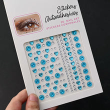 1Pcs Face Diamond Gem Sticker 5D Colorful Rhinestone Tattoo Eyeshadow
