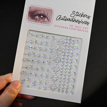 1Pcs Face Diamond Gem Sticker 5D Colorful Rhinestone Tattoo Eyeshadow