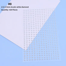 Mix 2mm/3/mm4mm Hair Pearls Stick on Self Adhesive Pearls Stickers
