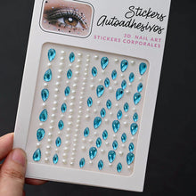 1Pcs Face Diamond Gem Sticker 5D Colorful Rhinestone Tattoo Eyeshadow