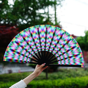 33cm Large Folding Hand Rave Fan Chinease/Japanese Gifts Fan Dance
