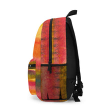 Backpack - Large Water-resistant Bag - Autumn Fall Watercolor Abstract