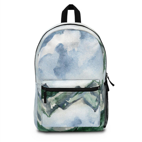 Backpack - Water-resistant Bag - Green Mountainside Nature Landscape