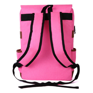 Slim Backpack College,School and Business Fits 15-inch Laptop-Hot Pink