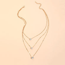 Zircon Necklace Multi-layer Five-pointed Star Love Water Drop Pendant