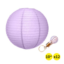 12" Paper Lanterns for Wedding Party Festival Decoration - Mix and