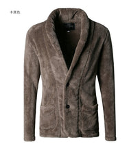 Men's Faux Fur Cardigan Coat