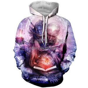 PLstar Cosmos 3d Print Fashion Sweatshirt for Women Men Hoodie High Spirit Buddha Prayer Hoodies Psychedelic Pullover Unisex