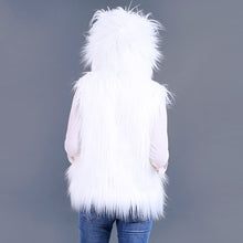 Hooded LED Faux Fur Vest