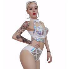 Sexy Holographic Festival Outfit