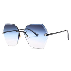 Geometric Frameless Sunglasses